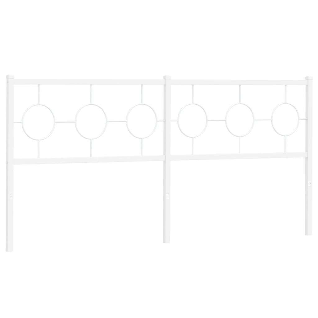 udskiftningsgavl 180 cm metal hvid