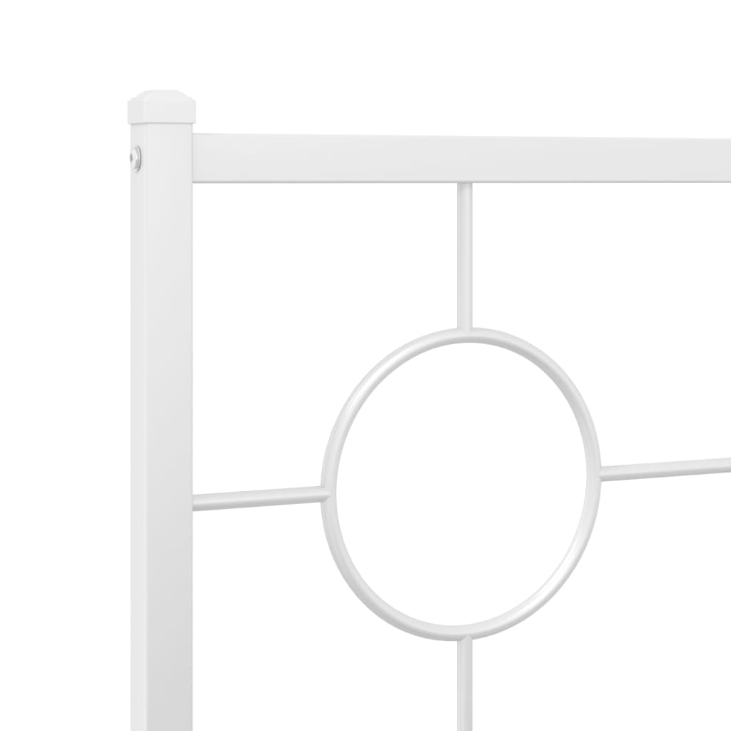 udskiftningsgavl 180 cm metal hvid
