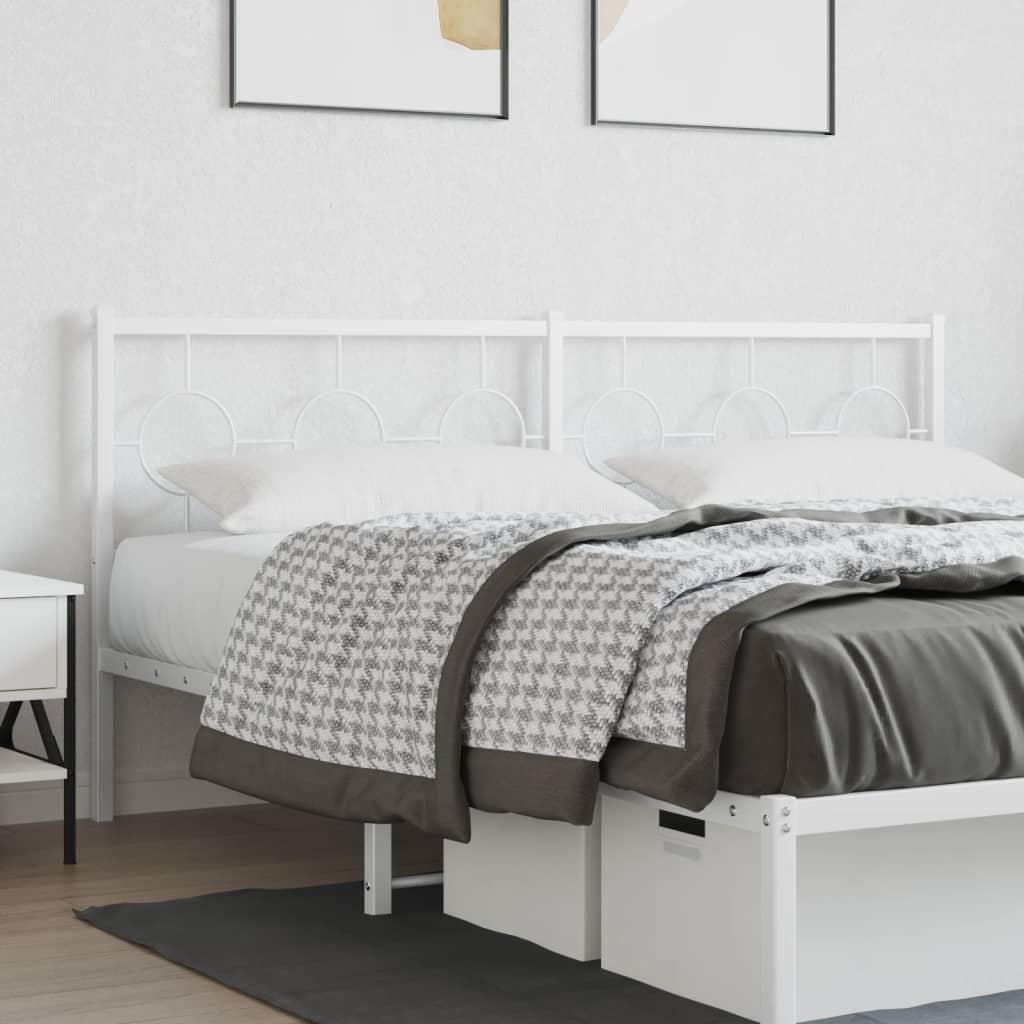 udskiftningsgavl 180 cm metal hvid
