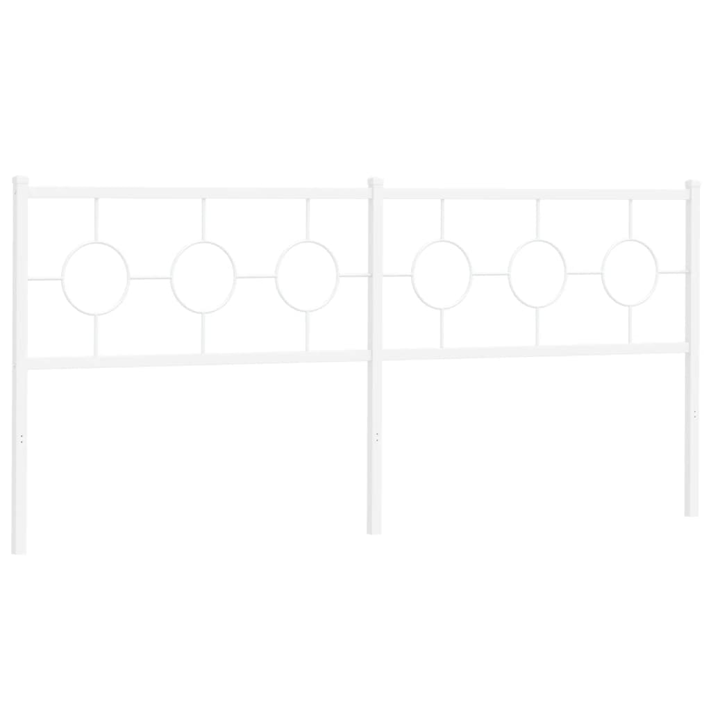 udskiftningsgavl 193 cm metal hvid