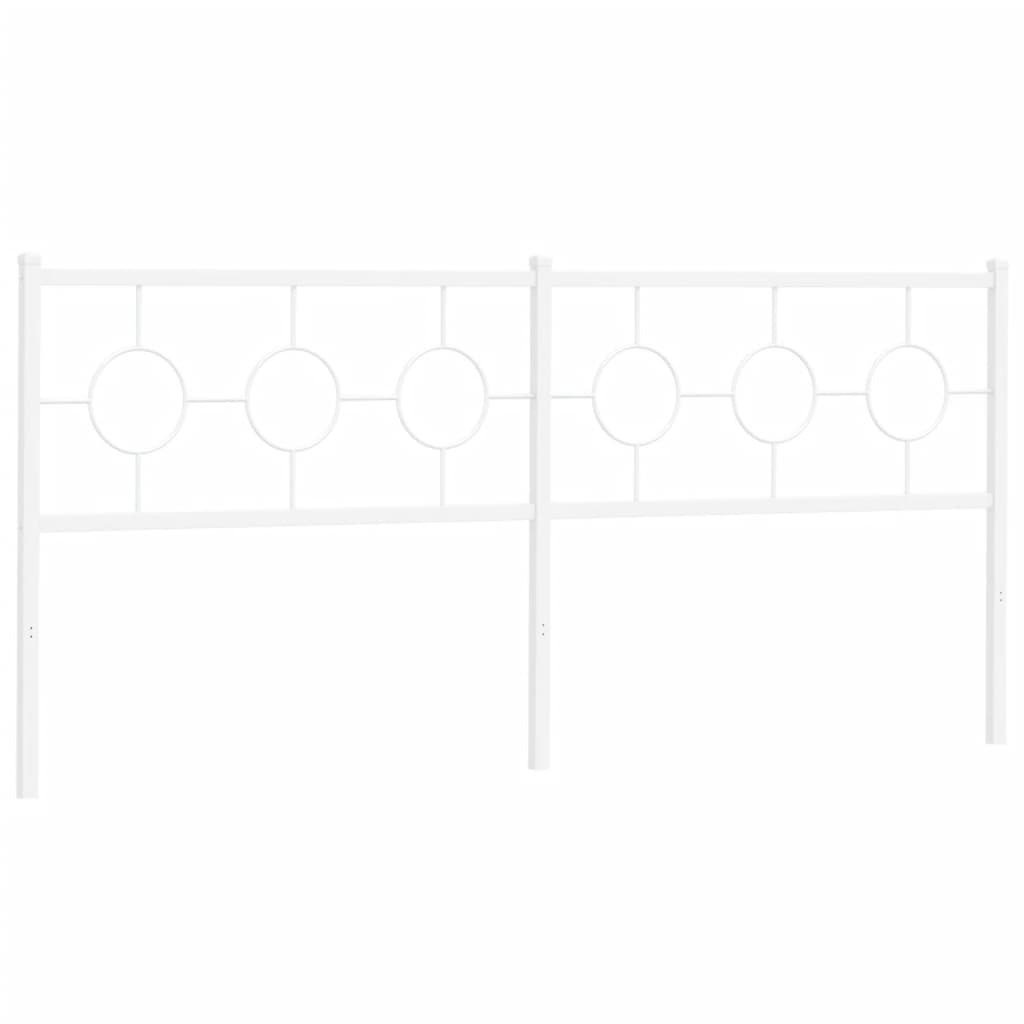 udskiftningsgavl 193 cm metal hvid