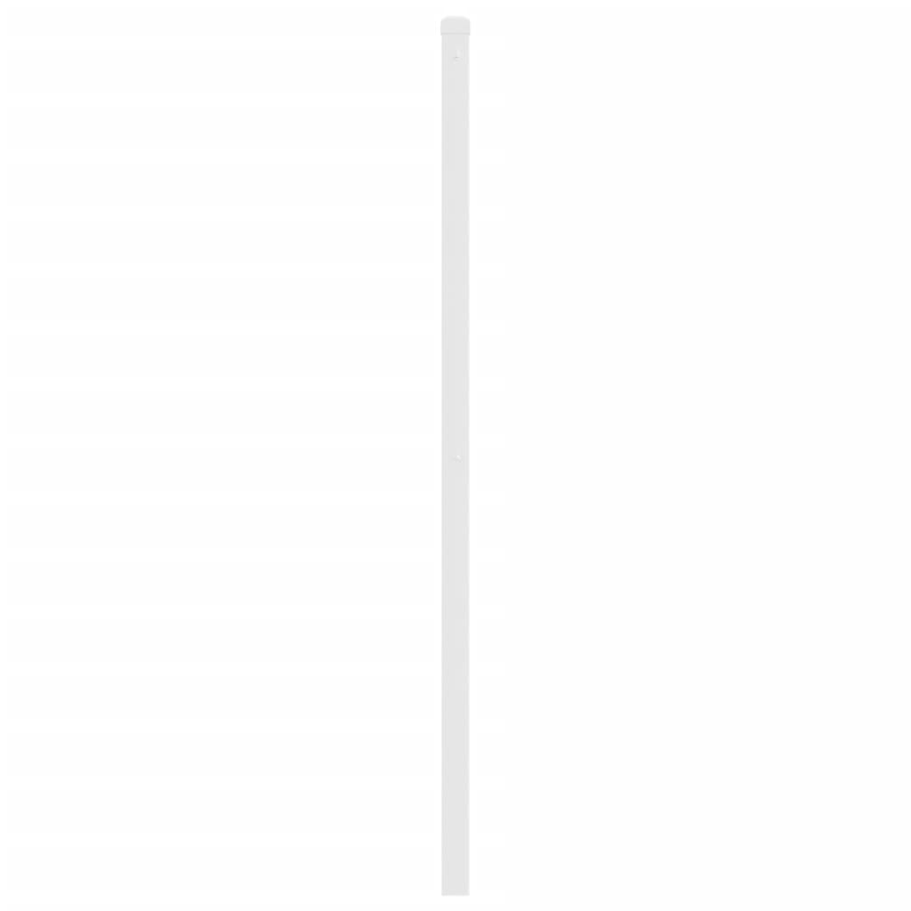 udskiftningsgavl 200 cm metal hvid