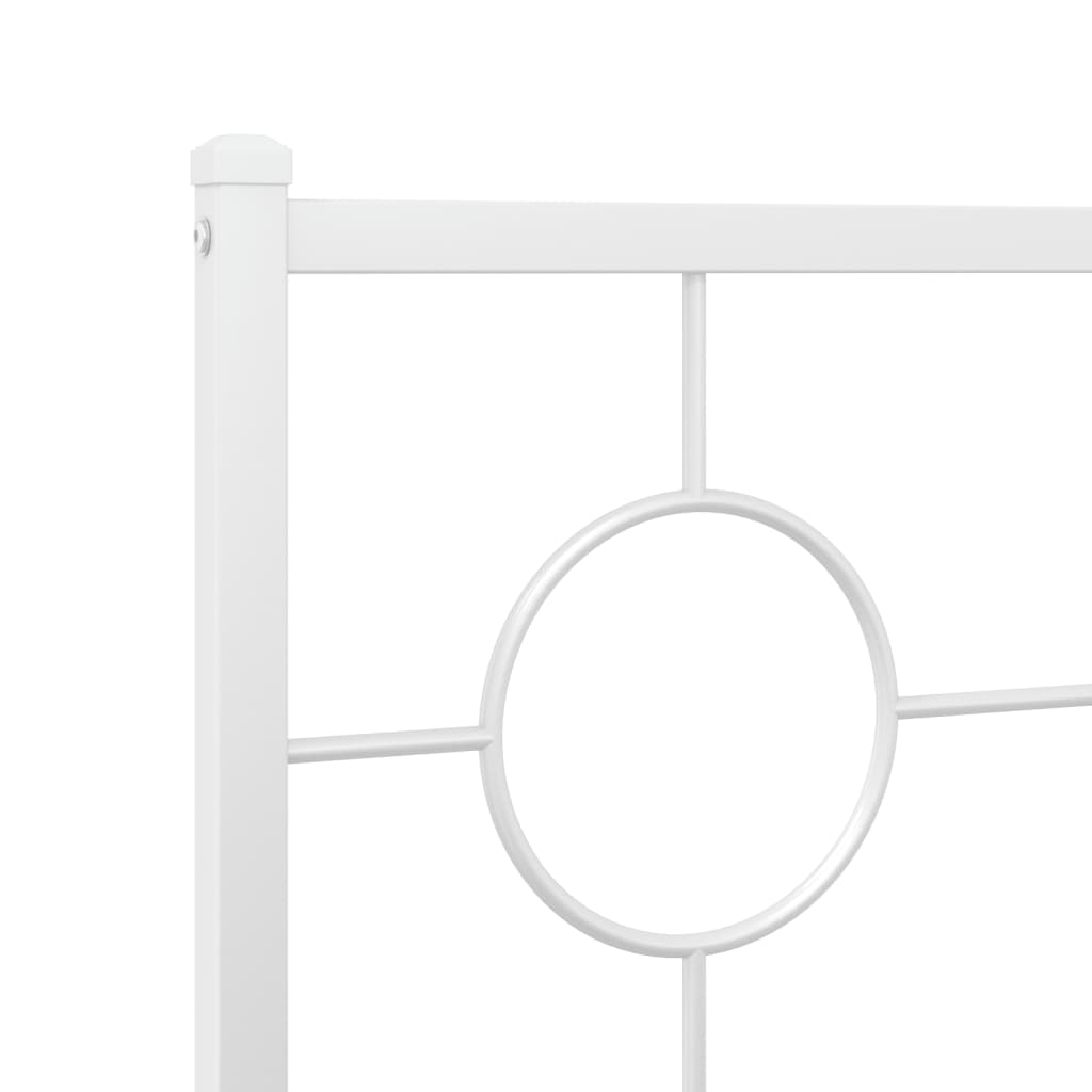 udskiftningsgavl 200 cm metal hvid