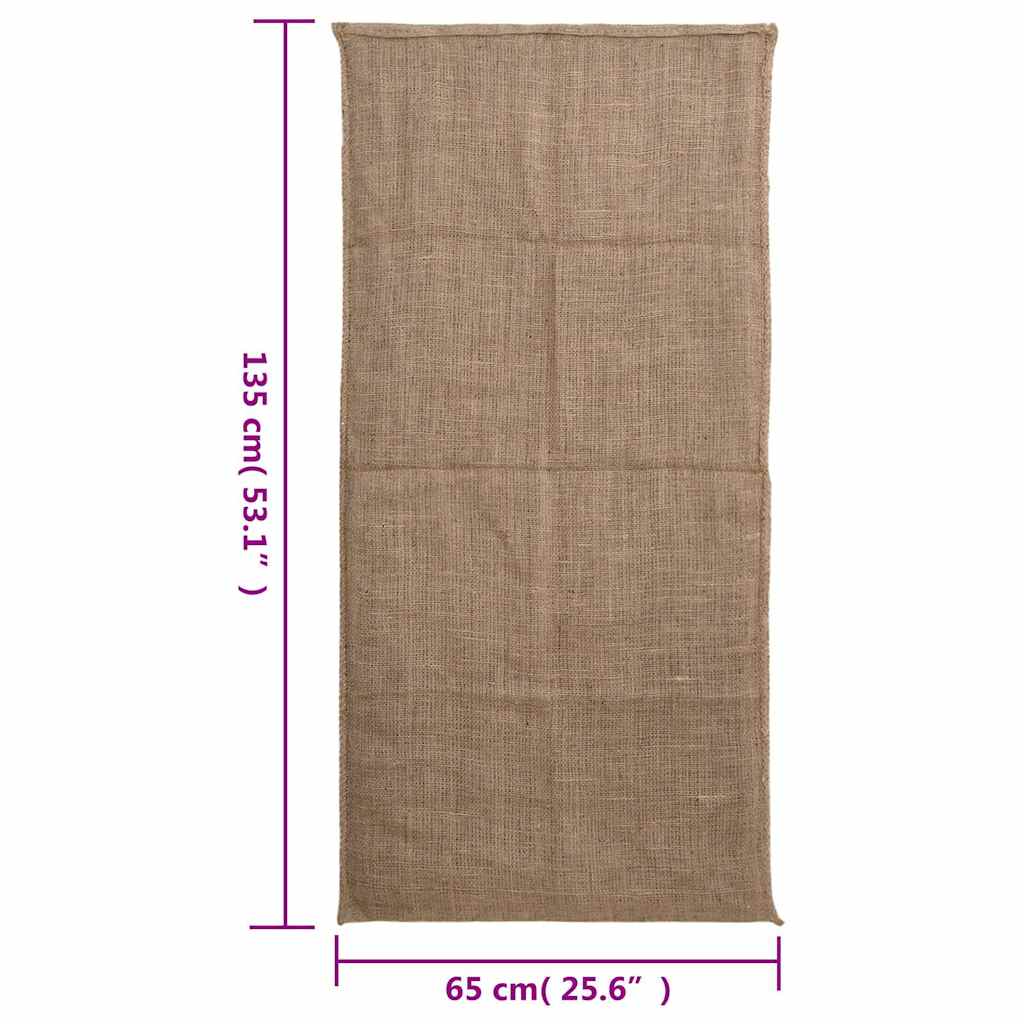 jutesække 10 stk. 65x135 cm 100 % jute 220 g/m2