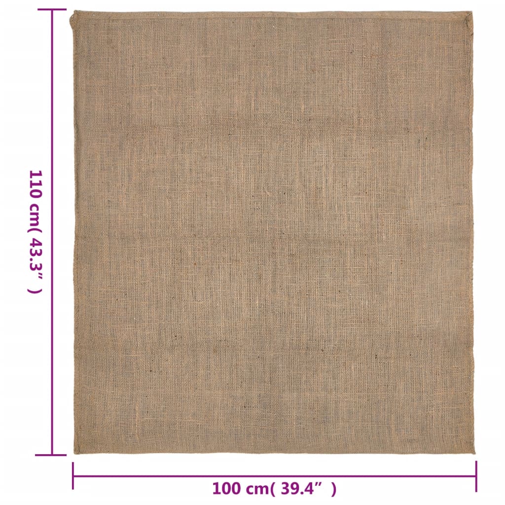 jutesække 5 stk. 100x110 cm 100% jute 220 gsm