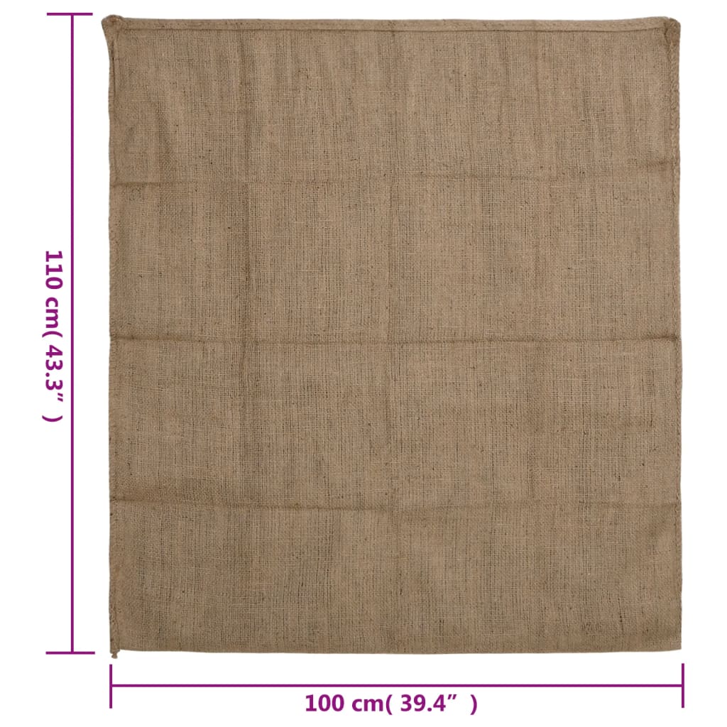 jutesække 5 stk. 100x110 cm 100 % jute 340 g/m2