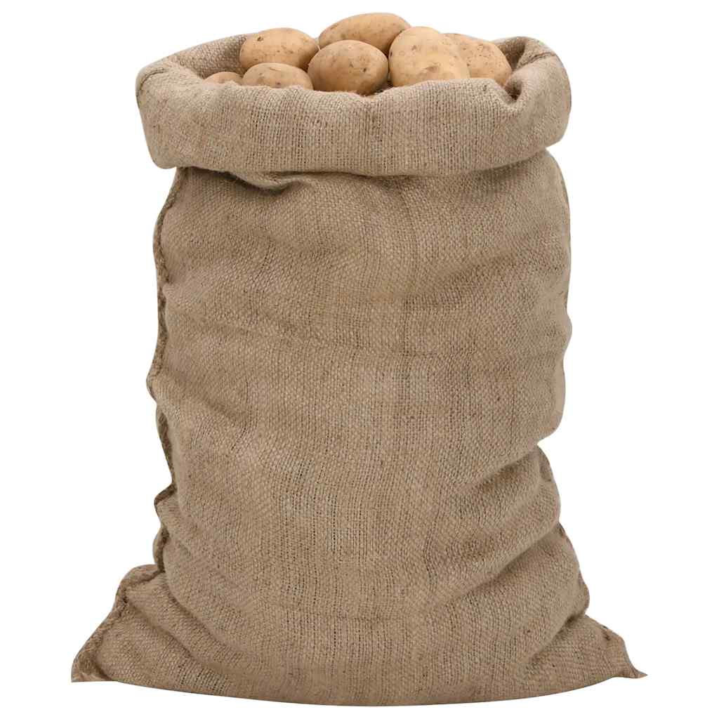 jutesække 30 stk. 60x105 cm 100 % jute 340 g/m2