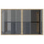 havebord med glastop 110x68x70 cm polyrattan beige