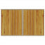havebord med træplade 110x68x70 cm polyrattan beige
