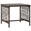 Solstol 3 stk. polyrattan Brun og Creme Hvid
