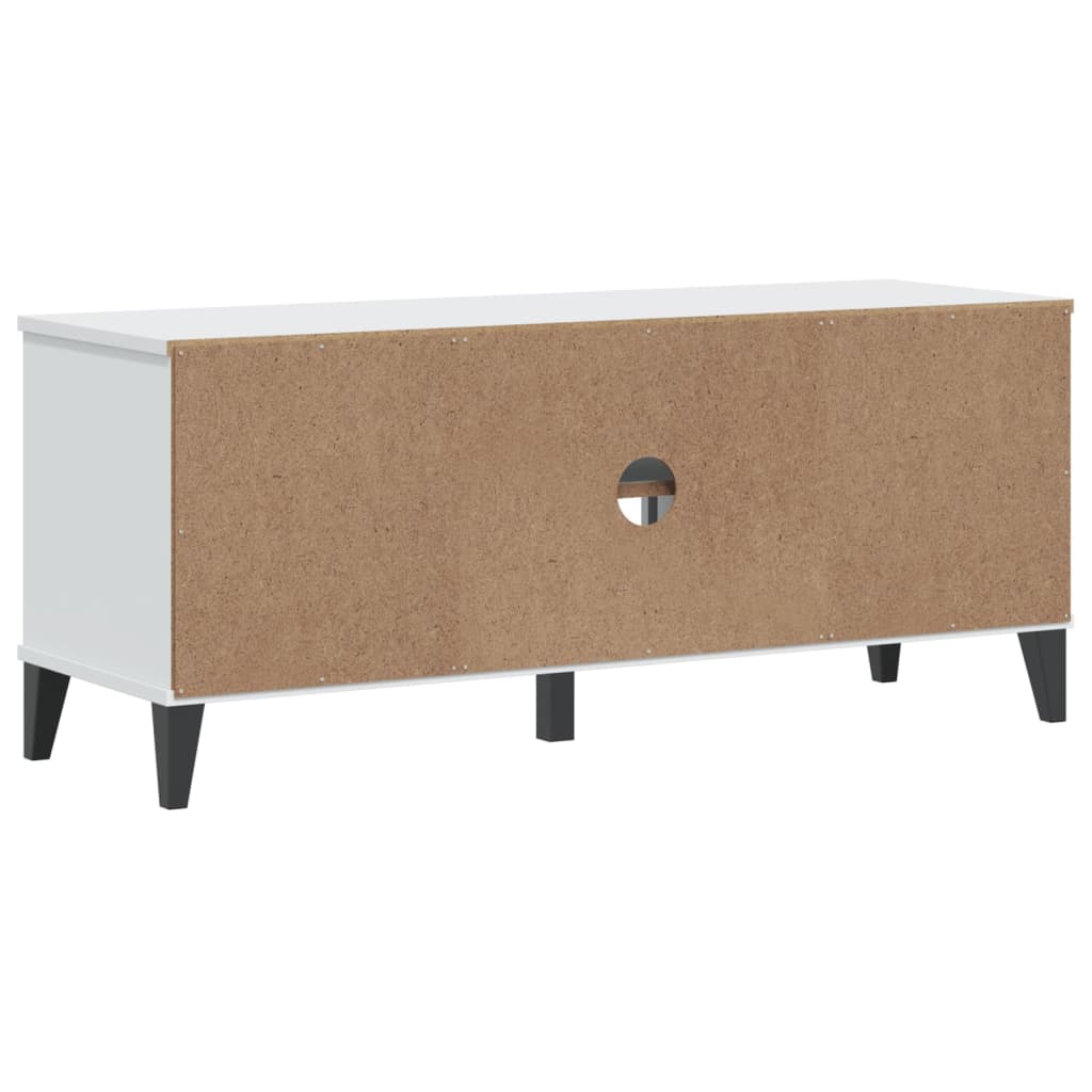 skobænk VIKEN 106x35x45 cm konstrueret træ hvid