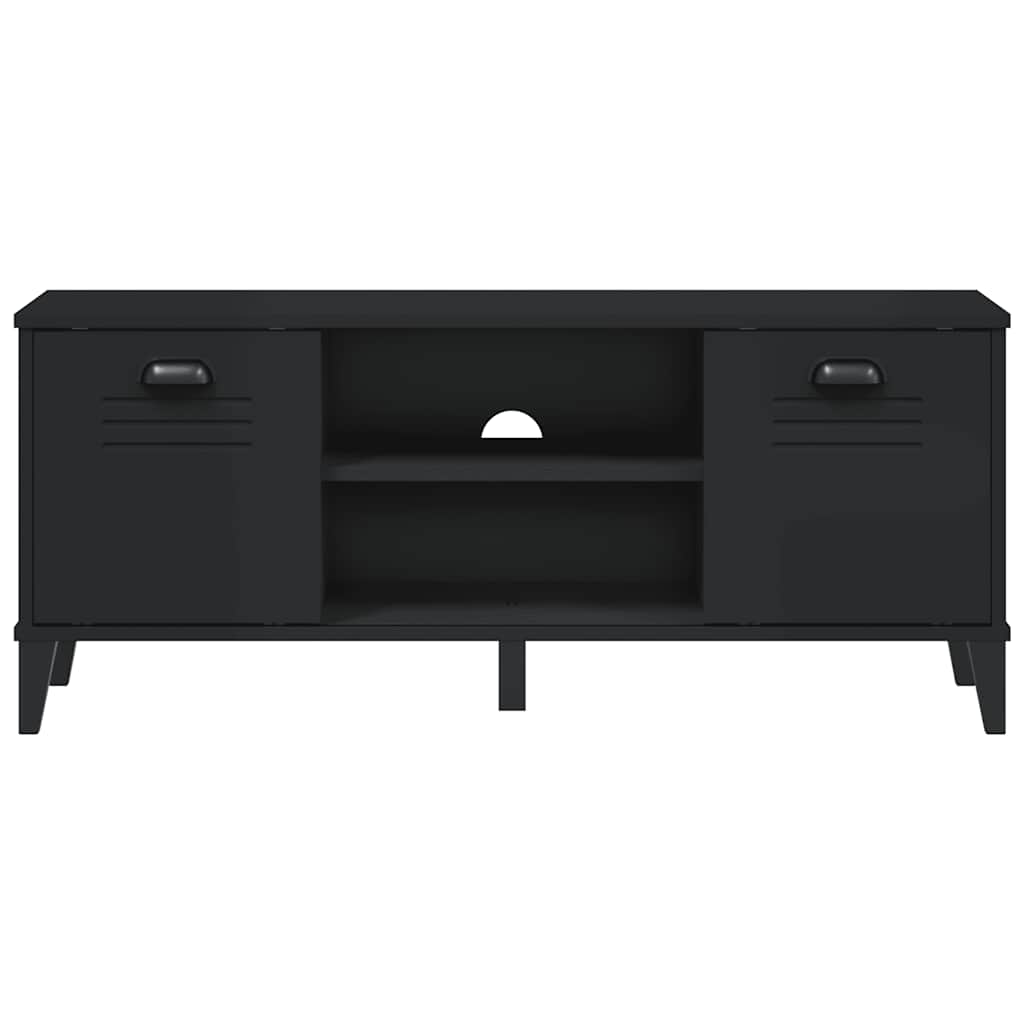 skobænk VIKEN 106x35x45 cm konstrueret træ sort
