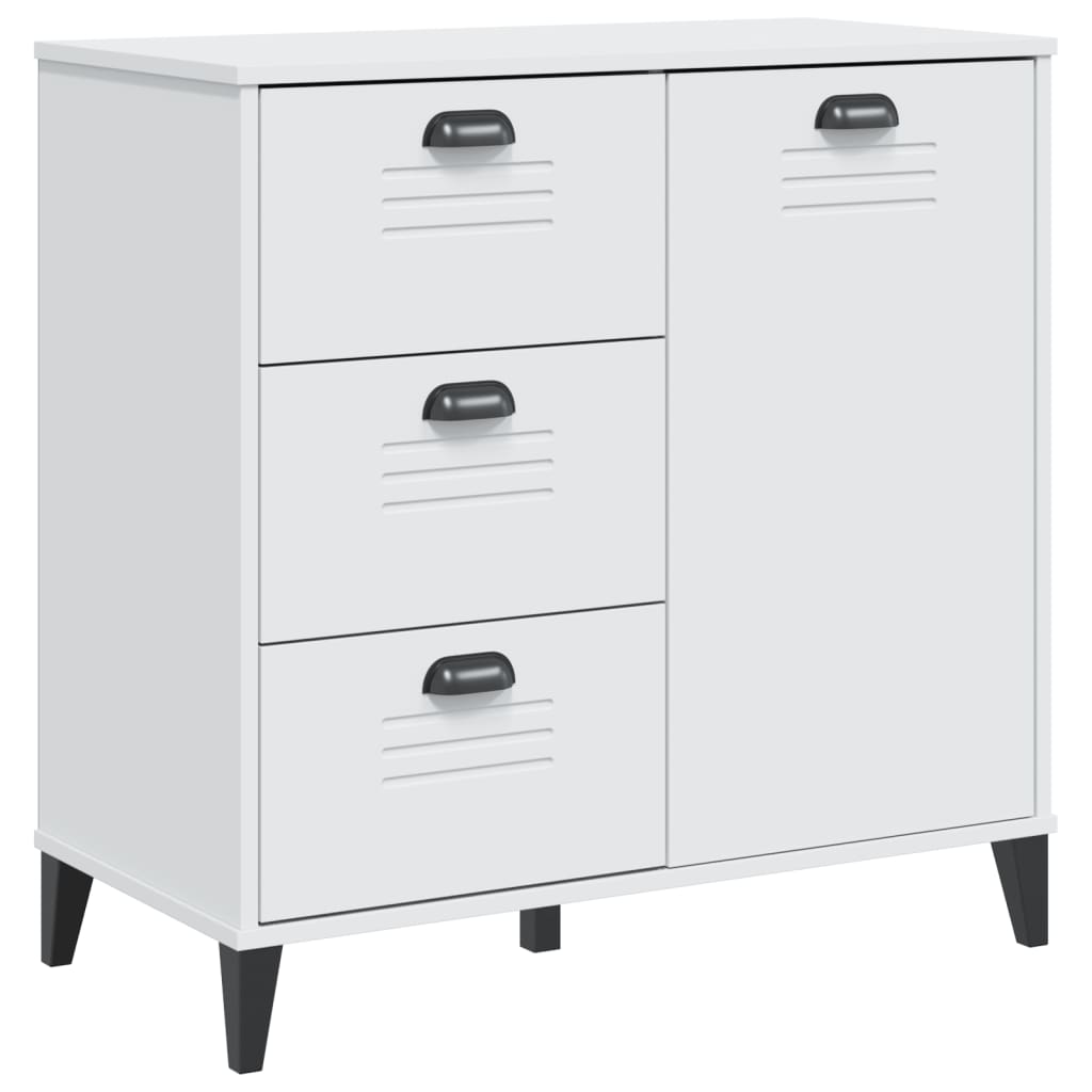 skænk VIKEN 80x40x80 cm konstrueret træ hvid