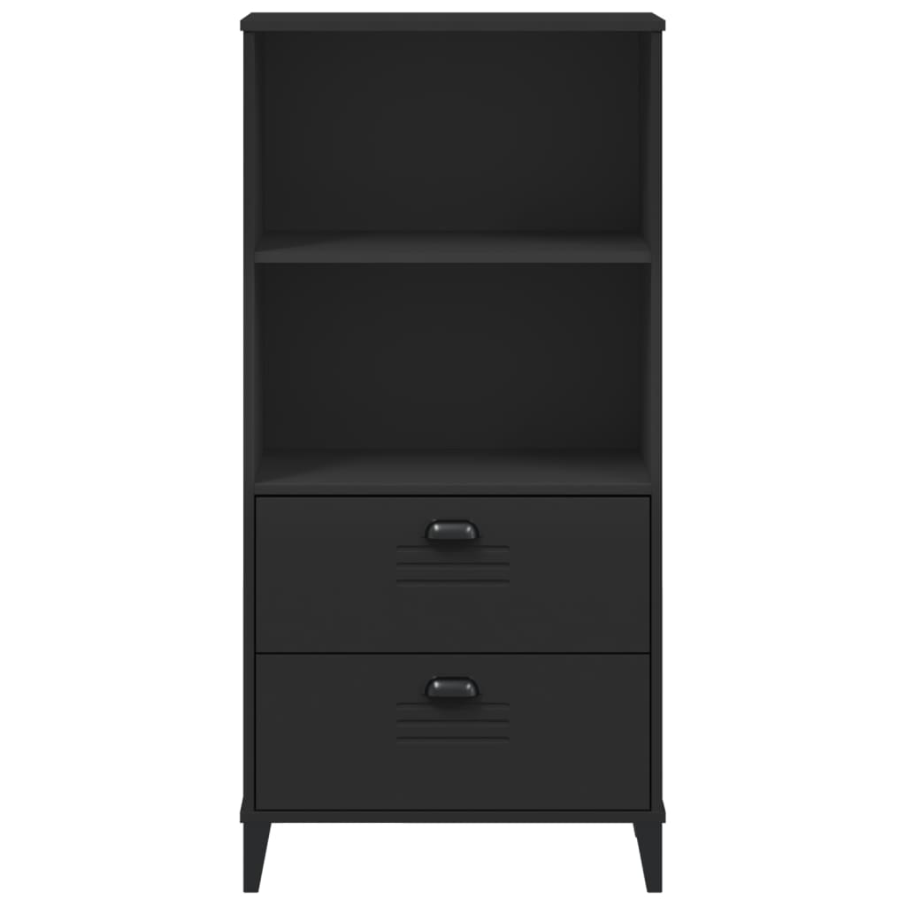 bogskab VIKEN 60x35x123 cm konstrueret træ hvid