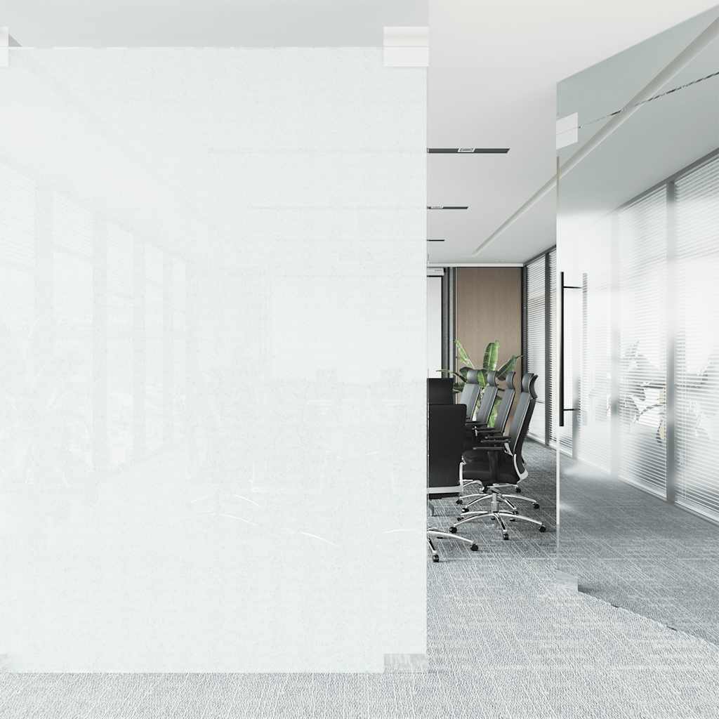 vinduesfolie 90x1000 cm statisk PVC matteret hvid