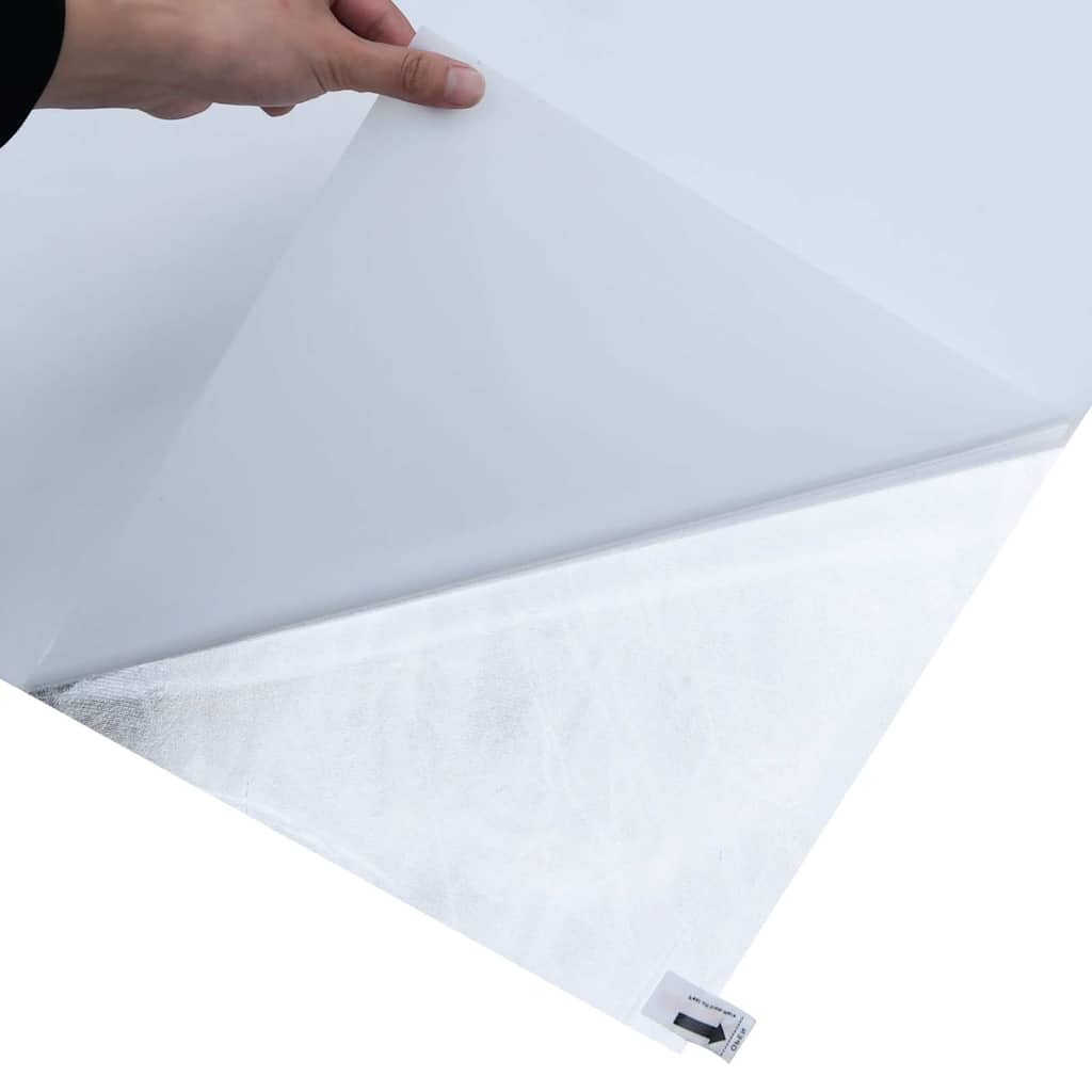 vinduesfolie 90x2000 cm statisk PVC matteret hvid
