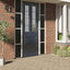 vinduesfolie 45x2000 cm statisk PVC matteret sort