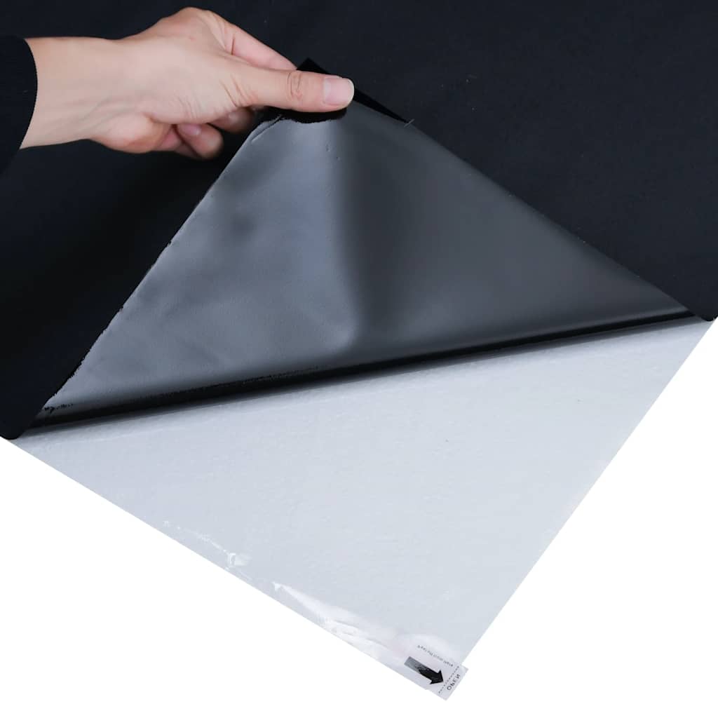 vinduesfolie 45x2000 cm statisk PVC matteret sort