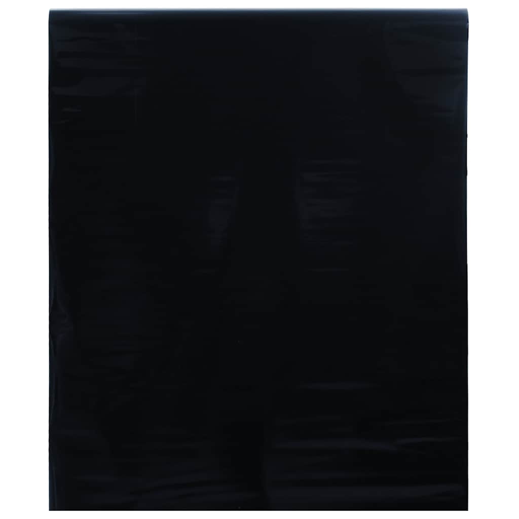 vinduesfolie 60x500 cm statisk PVC matteret sort