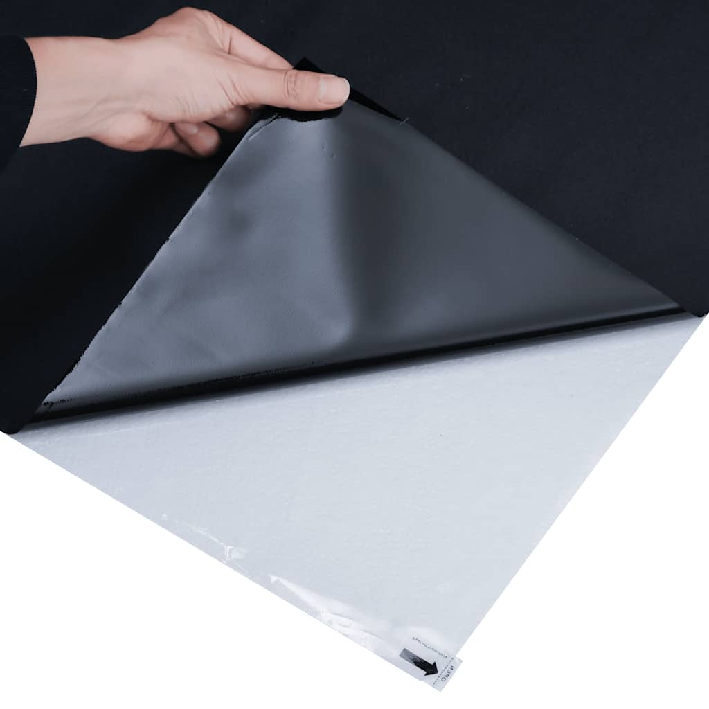 vinduesfolie 60x2000 cm statisk PVC matteret sort