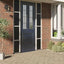vinduesfolie 90x500 cm statisk PVC matteret sort