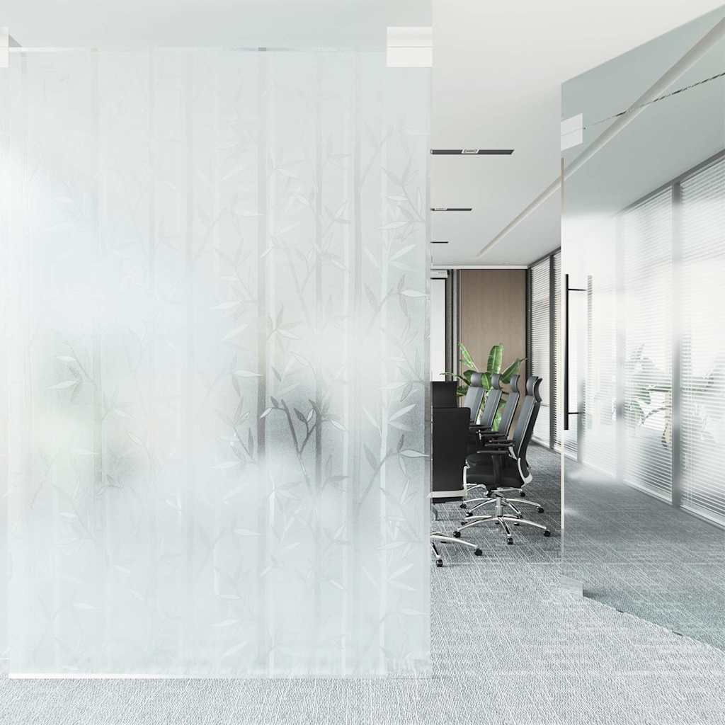 vinduesfolie 60x500 cm PVC bambusmønster matteret