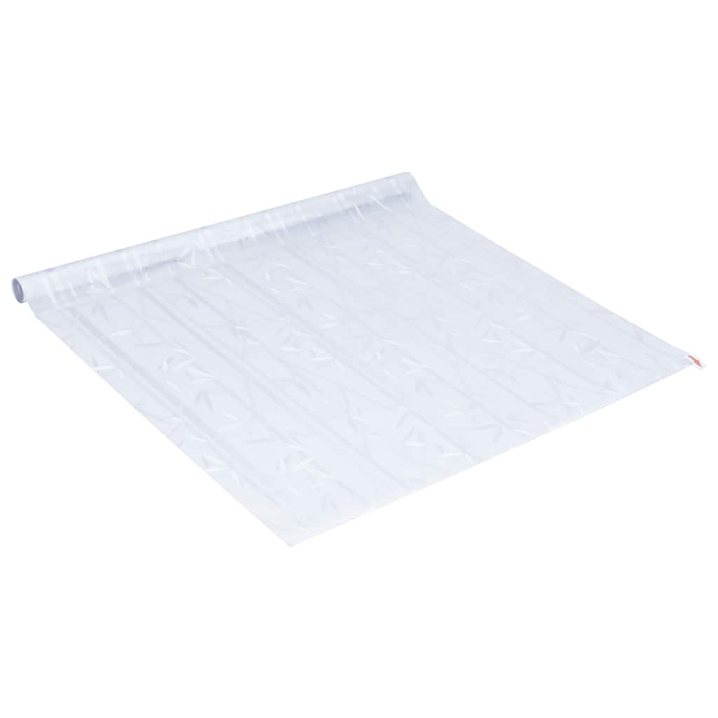 vinduesfolie 90x500 cm PVC bambusmønster matteret