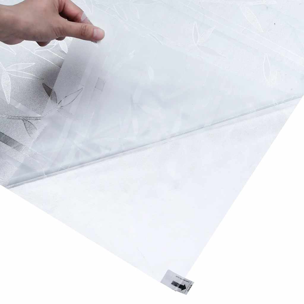 vinduesfolie 90x500 cm PVC bambusmønster matteret
