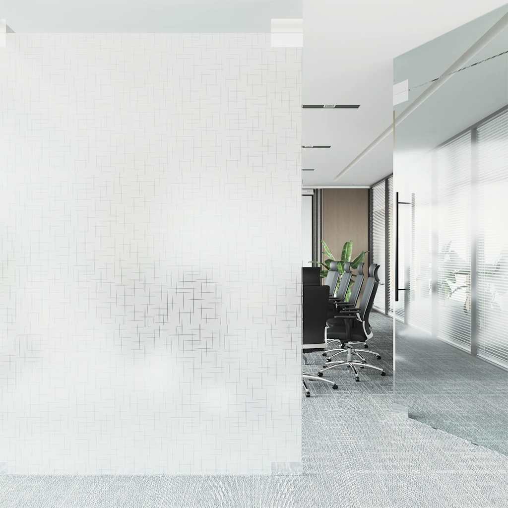 vinduesfolie 90x500 cm PVC stjernemønster matteret