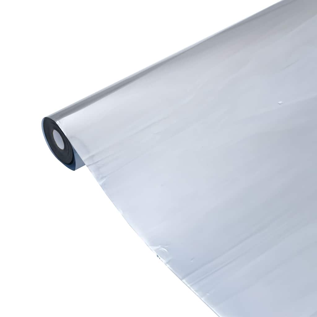 solfilm 45x1000 cm reflekterende effekt PVC sølvfarvet