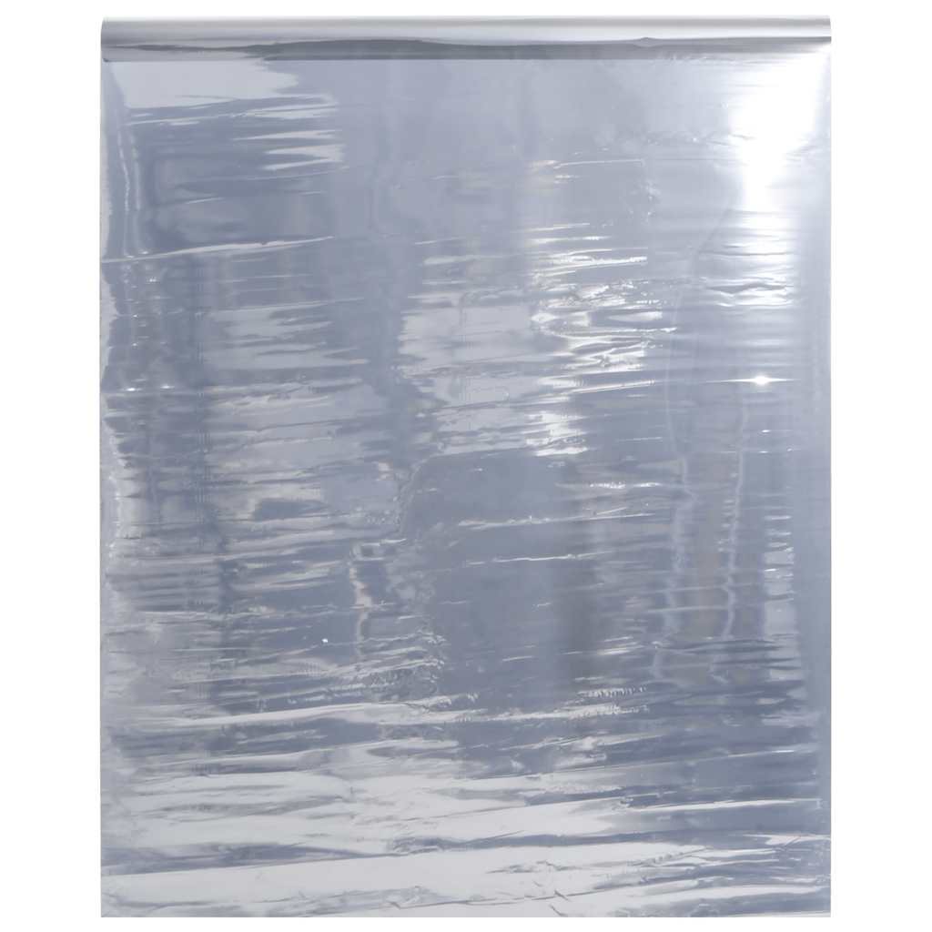 solfilm 60x1000 cm reflekterende effekt PVC sølvfarvet