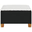 haveskammel med hynde 63,5x56x32 cm polyrattan sort
