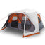 10-personers telt med LED-lys quick-release lysegrå og orange