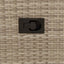 bistrosæt til haven 3 dele med hynder polyrattan beige