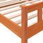 sengeramme uden madras 160x200 cm massivt fyrretræ gyldenbrun