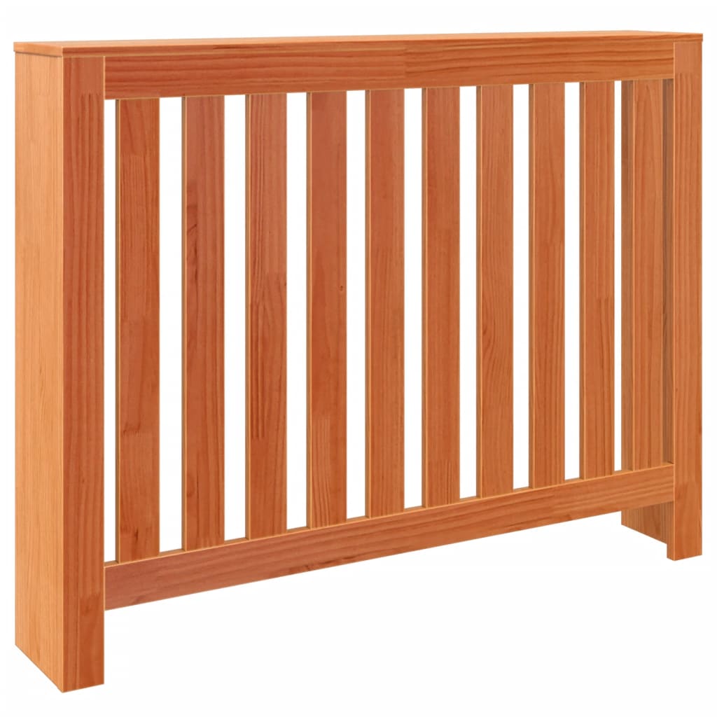 radiatorskjuler 108,5x19x84 cm massivt fyrretræ gyldenbrun