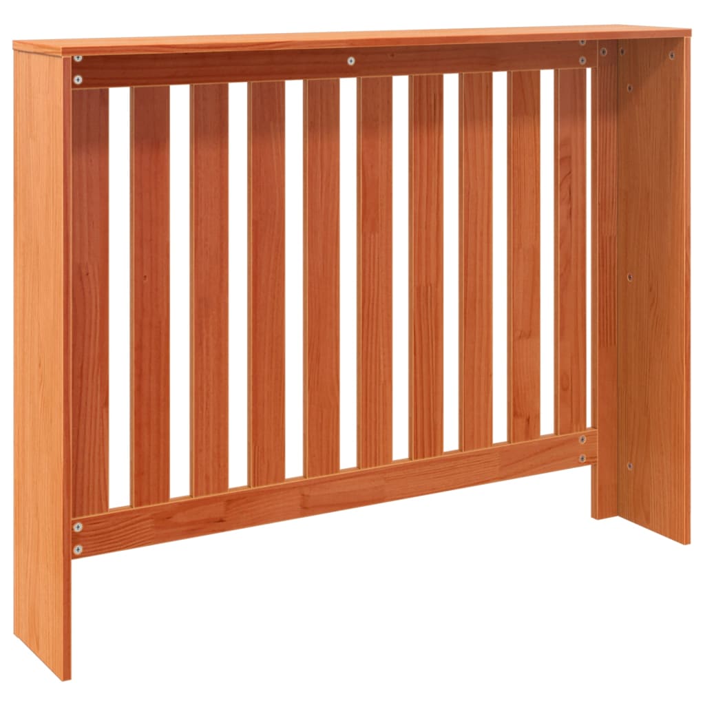 radiatorskjuler 108,5x19x84 cm massivt fyrretræ gyldenbrun