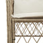 spisebordssæt til haven 7 dele med hynder polyrattan beige