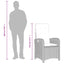 spisebordssæt til haven 9 dele med hynder polyrattan sort
