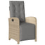 spisebordssæt til haven 7 dele med hynder polyrattan beige