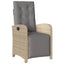 spisebordssæt til haven 7 dele med hynder polyrattan beige