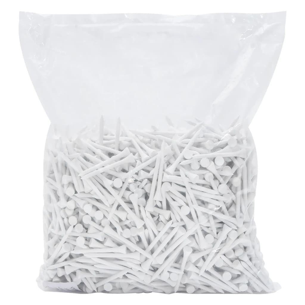 golf-tees 1000 stk. 83 mm bambus hvid