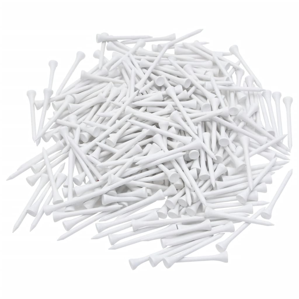 golf-tees 1000 stk. 83 mm bambus hvid