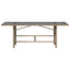 havebord med glastop 190x80x75 cm polyrattan beige