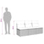 3-personers havesofa med hynder polyrattan sort