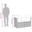 2-personers havesofa med hynder polyrattan sort