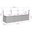 3-personers havesofa med hynder polyrattan beige