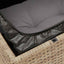 havestol med hynder uden armlæn polyrattan beige
