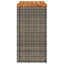 havesidebord med trætop 58x27,5x55 cm polyrattan grå