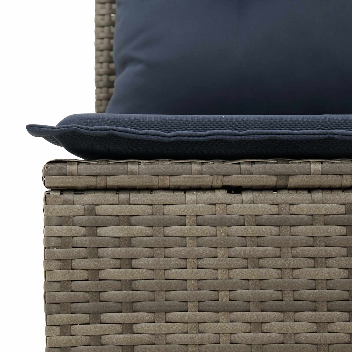 Havemøbelsofa med pude Grå 227 x 62 x 69 cm polyrattan